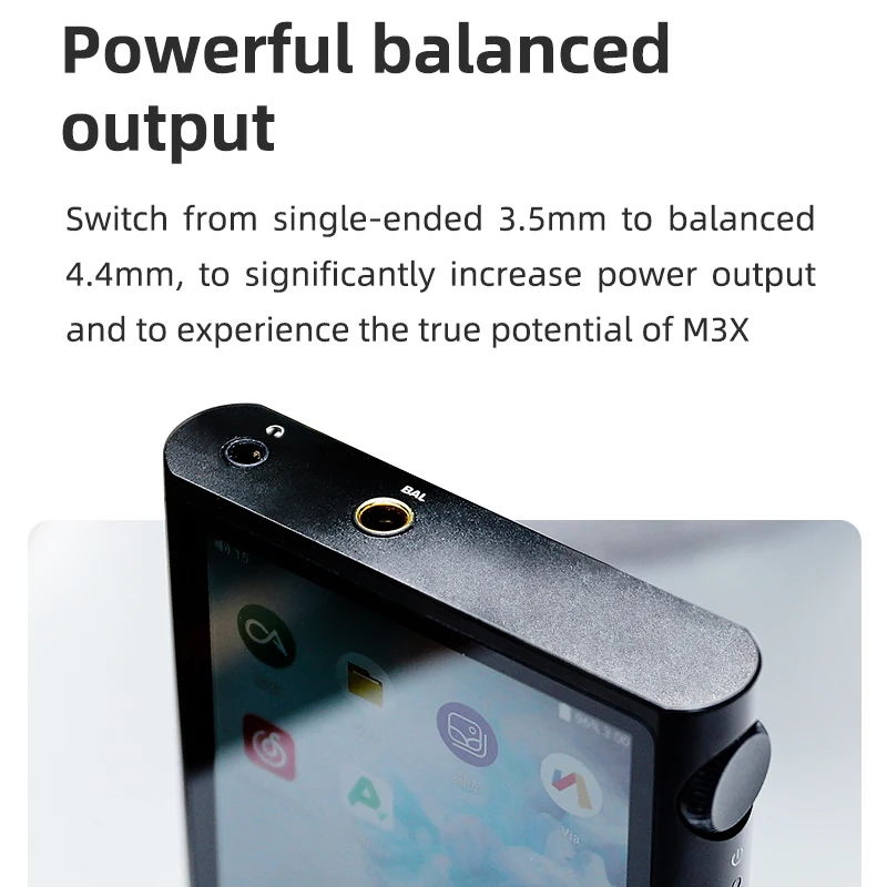 

Shanling M3X Portable Digital Player MQA Android Player BT Dual ES9219C DAC AMP DSD256 32bit 384kHz Hi-Res Wifi Music Player