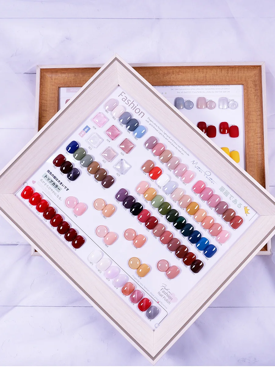 

Wooden Nail Art Display Board 78/38/More Nail Color Display Chart For High-end Manicure Salon False Nails Tips Showing Shelf