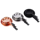 Винтажный миниатюрный металлический кукольный домик в масштабе 112, аксессуар для сковородки для приготовления пищи котелок, кухонная посуда