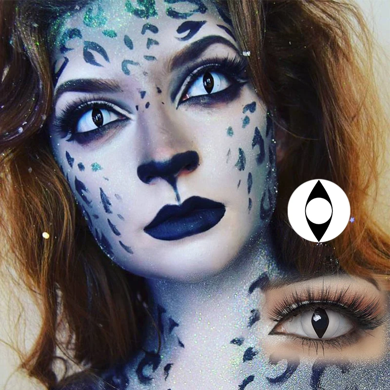 Косплей Контактные линзы для глаз Хэллоуин Косметическая картина аниме кошачий