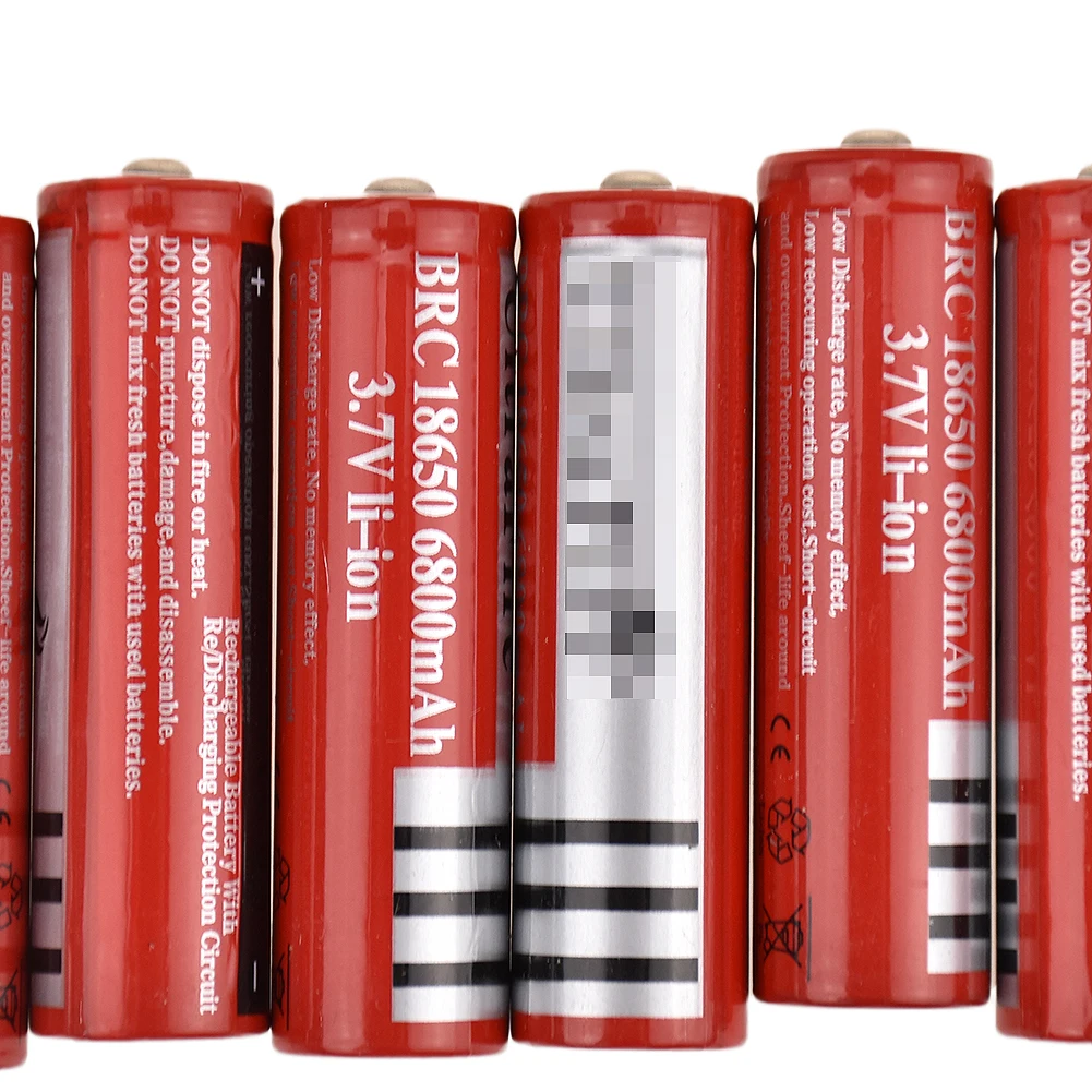 

10pcs BRC 18650 rechargeable Li-ion battery 3.7V 6800mAh