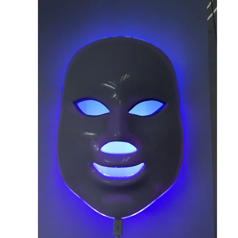 7 цветов светодиодный маска для лица Уход за кожей удаление морщин акне