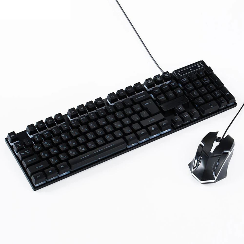 

Spanish Backlight Gaming keyboard Computer Keyboard mouse Game Backlit Usb With Mechanical keyboard for PC Laptop