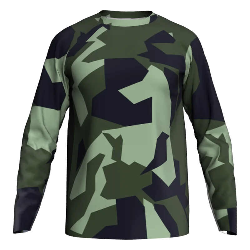 

Outdoor Motocross Long Cycling Jersey Camo MTB Shirt Breathable Top Racing Downhill Mountain Road Ride Bike Men Sport Clothes
