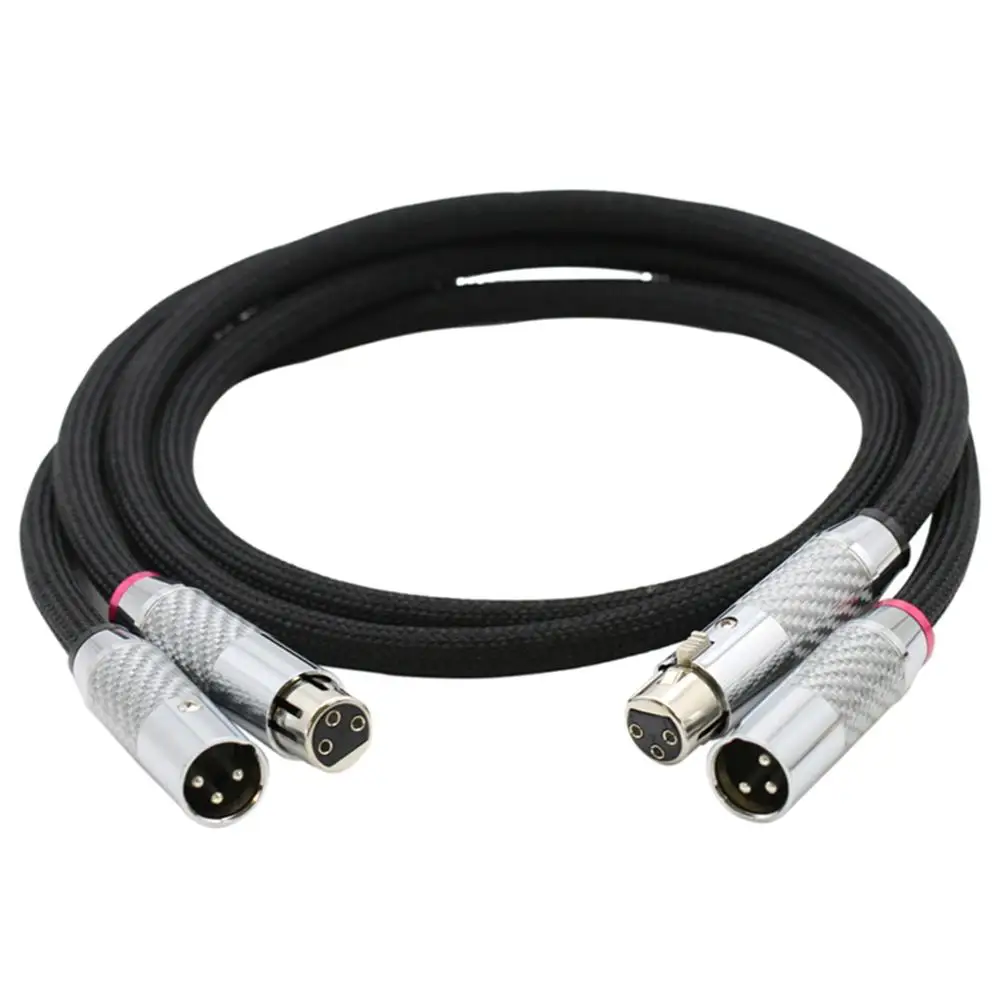 TOP-HiFi пара QED Signature посеребренный XLR сбалансированный кабель усилитель DVD-плеер