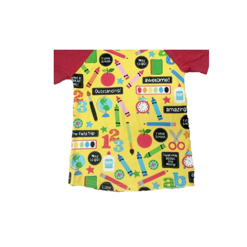 Модная футболка с рисунком карандаша повседневные Летние футболки для мальчиков