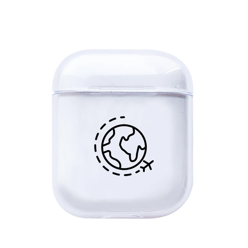 Роскошные аксессуары для карт чехол для Airpods 1 2 прозрачные Bluetooth наушники дорожные Прозрачные Жесткие чехлы чехол - Color: pods120