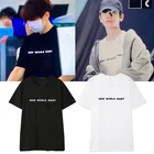 Новое поступление, футболка EXO Baek hyun Street beat, популярная футболка в стиле хип-хоп, Повседневная Новая женская футболка для фанатов Kpop