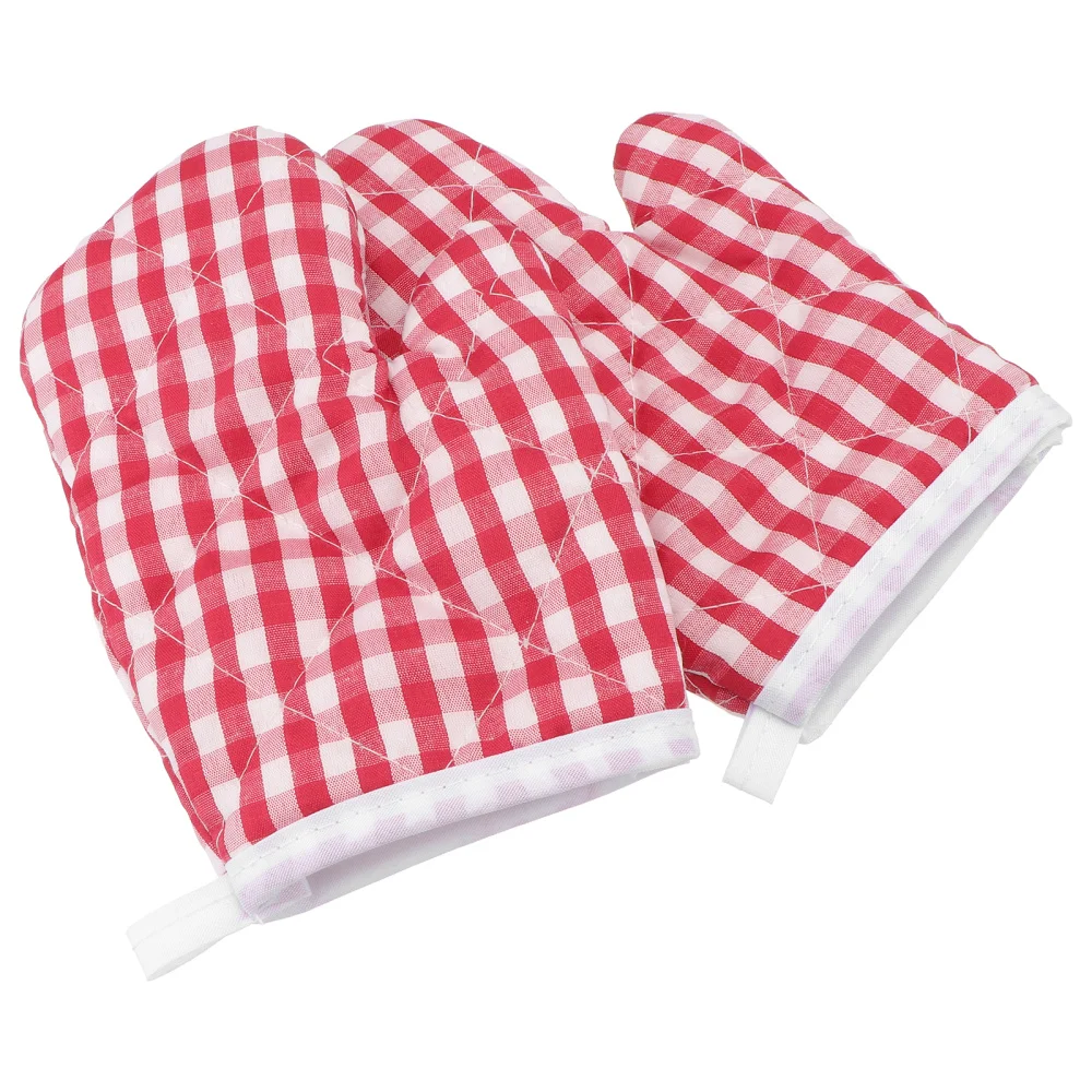 

2pcs Kids Heat Insulation Anti-scald Kitchen Microwave Oven Mitts Baking
