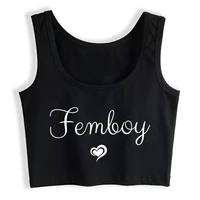 crop top women femboy aesthetic y2k harajuku gothic gym korean tank top sexy blouse female clothes top mujer verano 2021