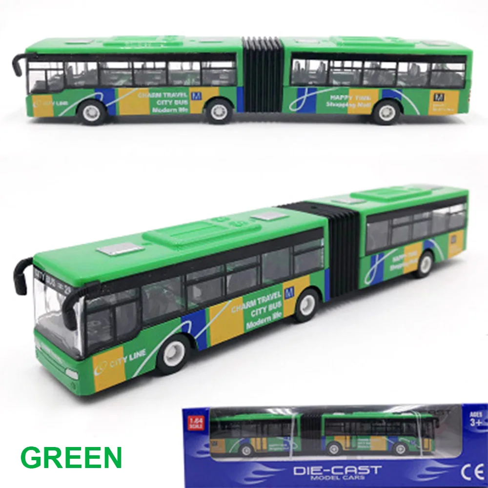 Green 1 Набор, многоцветная внутренняя коллекция, игрушечный автобус из сплава, модель автобуса, интересный стол, игрушечный автомобиль из сплава, карманное украшение, развивает интерес - Цвет: Green