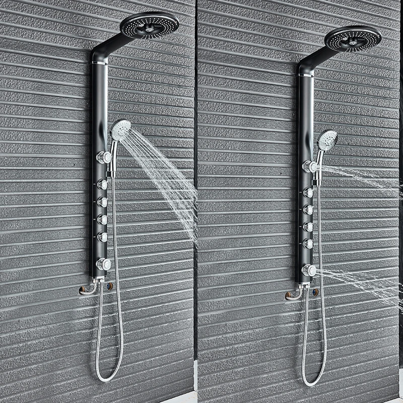 Набор смесителей для душа в ванную комнату настенный кран Водопад дождевая