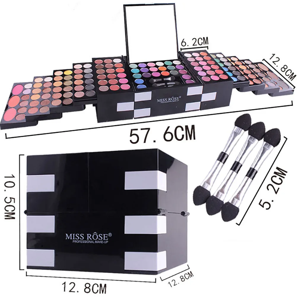 

MISS ROSE 142 Colors Fashion Matte Eyeshadow Palette Glitter Waterproof Long Lasting Women Beauty cosmetics Tools Women female