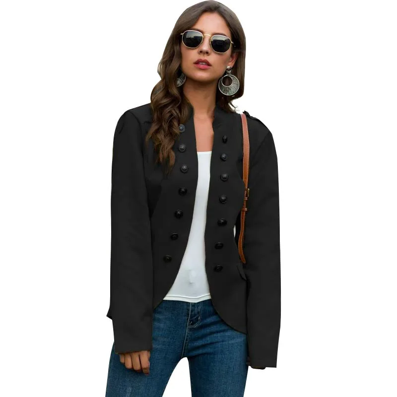 

Coats And Jackets Women 2021 Autumn Winter Long Sleeve Loose Casual Cardigan Famale Fashion Double Breasted Streetwear Jackets