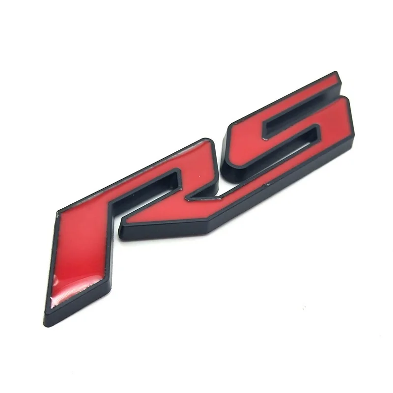 

3D Metal Car Styling for RS Logo Emblem Rear Trunk Sticker for Chevrolet Aveo Cruze Malibu Captiva Lacetti Camaro Sail Trax