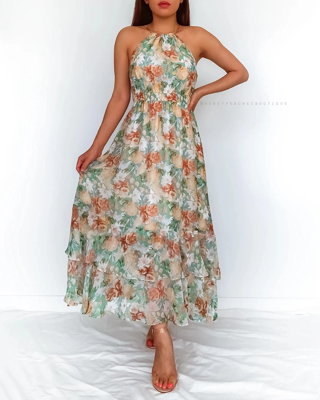 Summer Floral Long Dress Bohe Dresses Sexy Halter Strapless Sundress Vacation Clothes For Women holiday beach dresses | Женская одежда