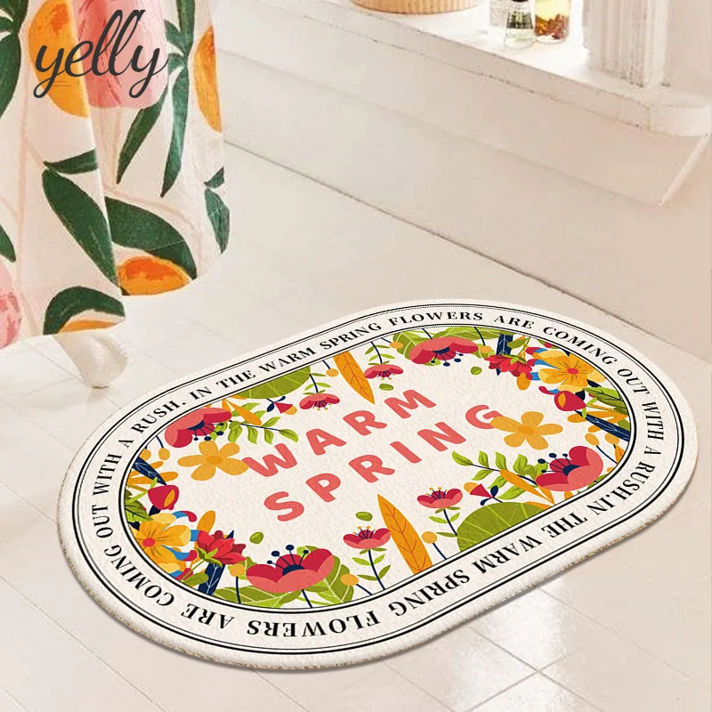 

Простой имитационный кашемировый ковер, овальный простой и свежий искусственный плюшевый ковер для спальни, прикроватного столика, коротк...