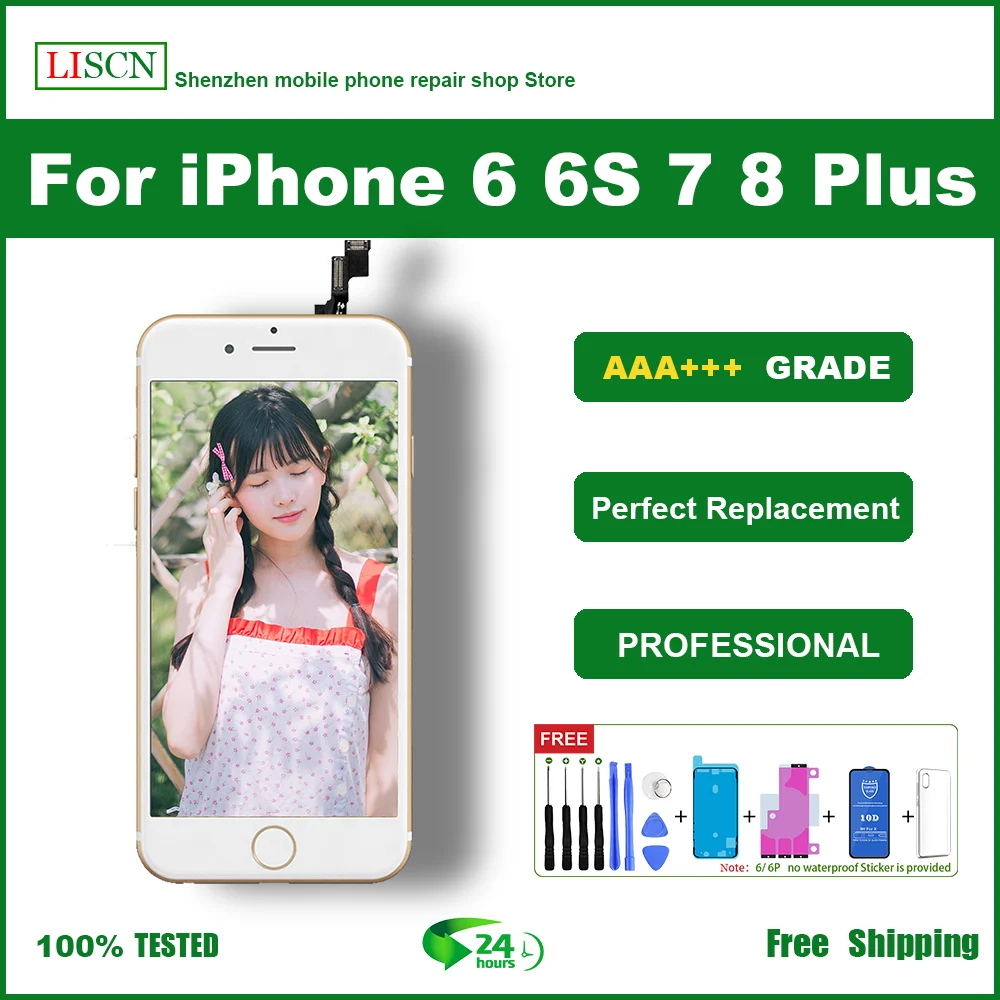 ЖК дисплей AAA +++ для iPhone 6 6S экран с идеальным 3D сенсорным экраном дигитайзер в