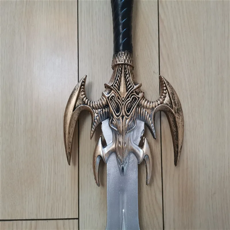 Косплей игры World Of Warcraft черный волшебник пламя меч реквизит оружие ролевые ПУ