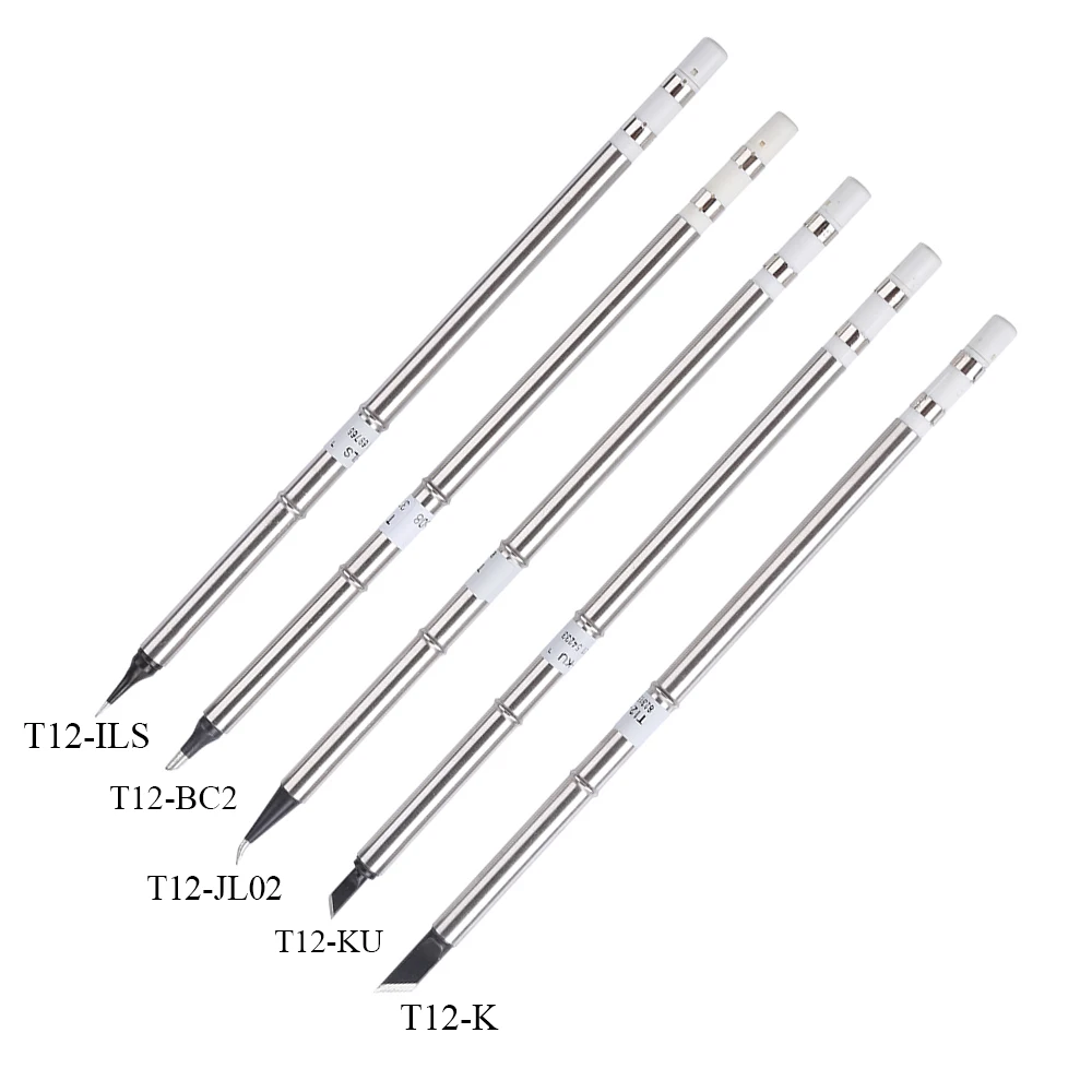 Черные наконечники для паяльника T12 5 шт./лот искусственная деталь бессвинцовый