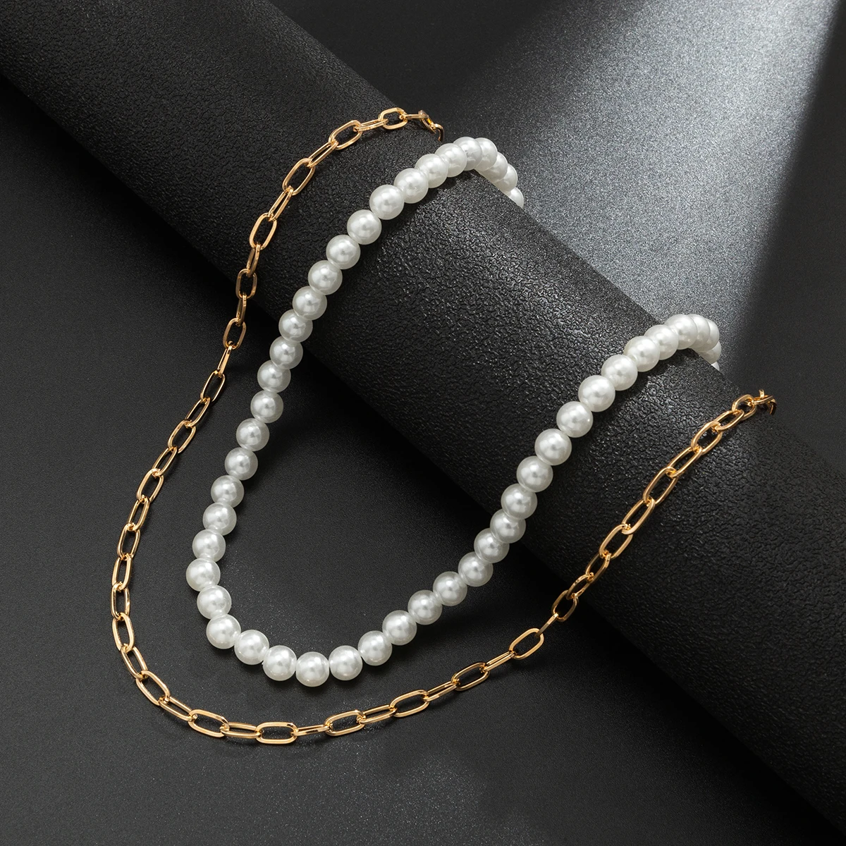 

KunJoe Bohemian Vintage Fashion Pearls Choker Necklace for Men Women Hip Hop Punk Beads Chain Necklace Male Jewelry Gift Collar