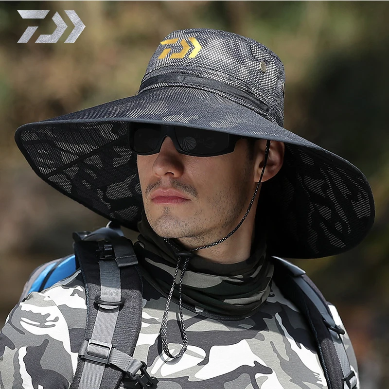 2020 Daiwa мужская летняя водонепроницаемая и ветрозащитная рыболовная Кепка