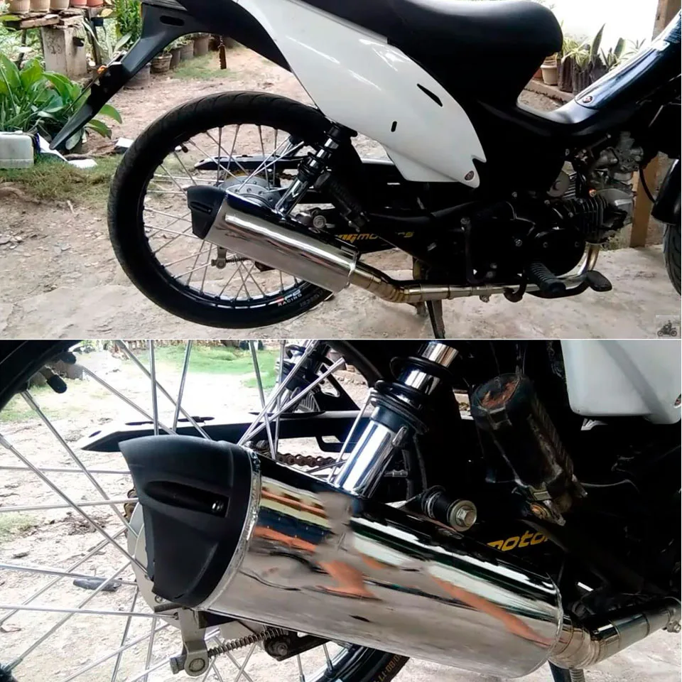 Выхлопная труба из нержавеющей стали для скутера XRM125 | Автомобили и мотоциклы