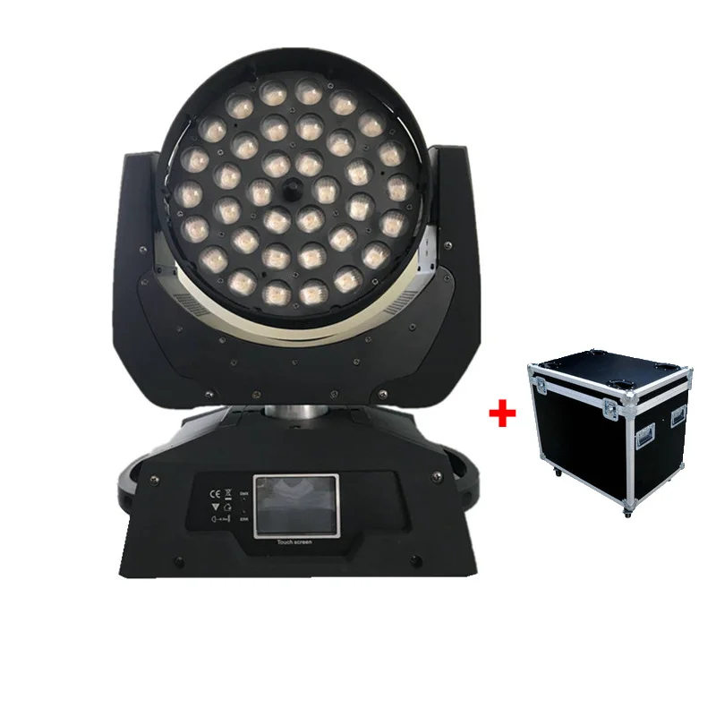 Бесплатная доставка 4 шт./лот с чехлом led 36x18 Вт rgbwa uv 6in1 Lyre zoom moving head wash light | Лампы и