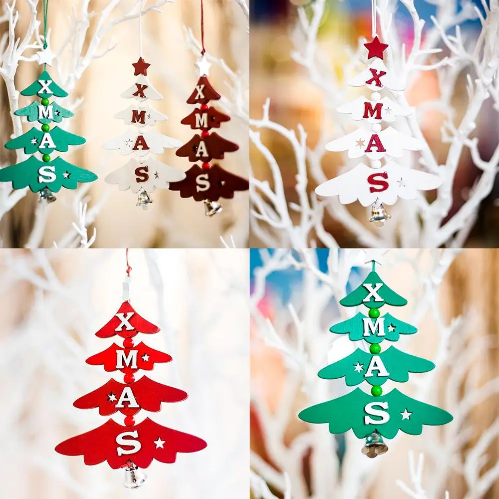 QIFU 1 шт. деревянные рождественские украшения Рождественская елка Рождественские