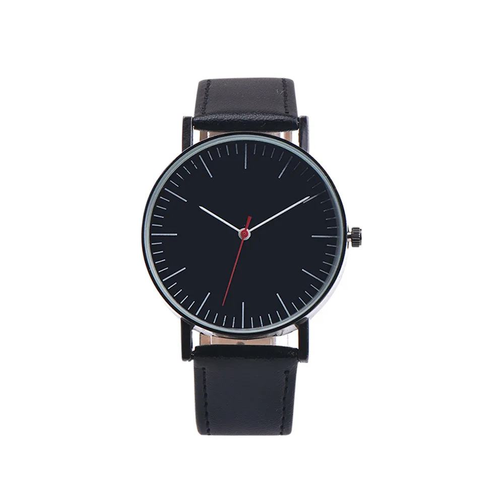 

Simplicity Modern Quartz watch men Retro Design Leather Band Luxury Wristwatch Multi Scale Dial Net Quartz Watchzegarki meskie
