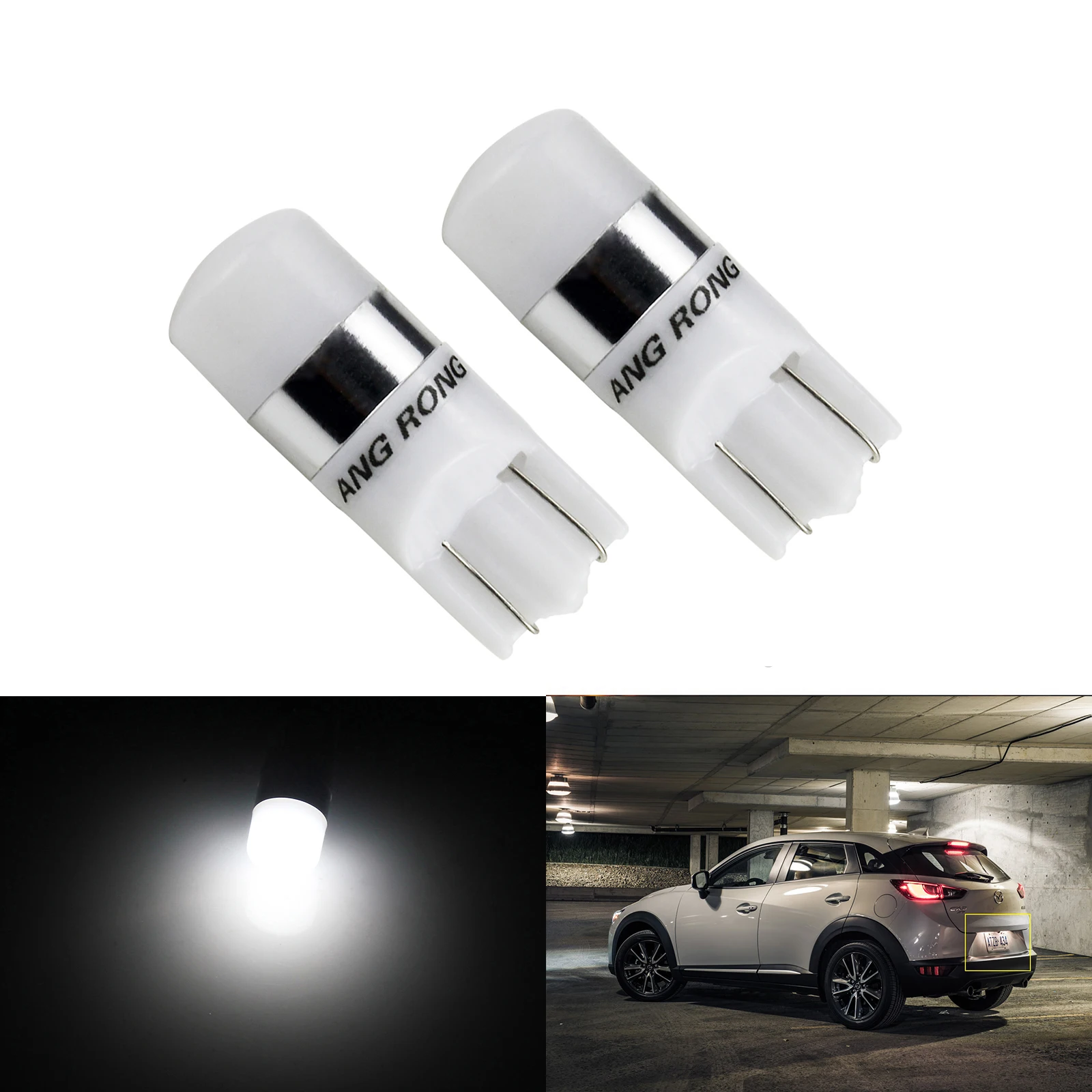 ANGRONG 2x W5W 501 T10 2 SMD чип СВЕТОДИОДНЫЙ парковочный боковой свет номерной знак