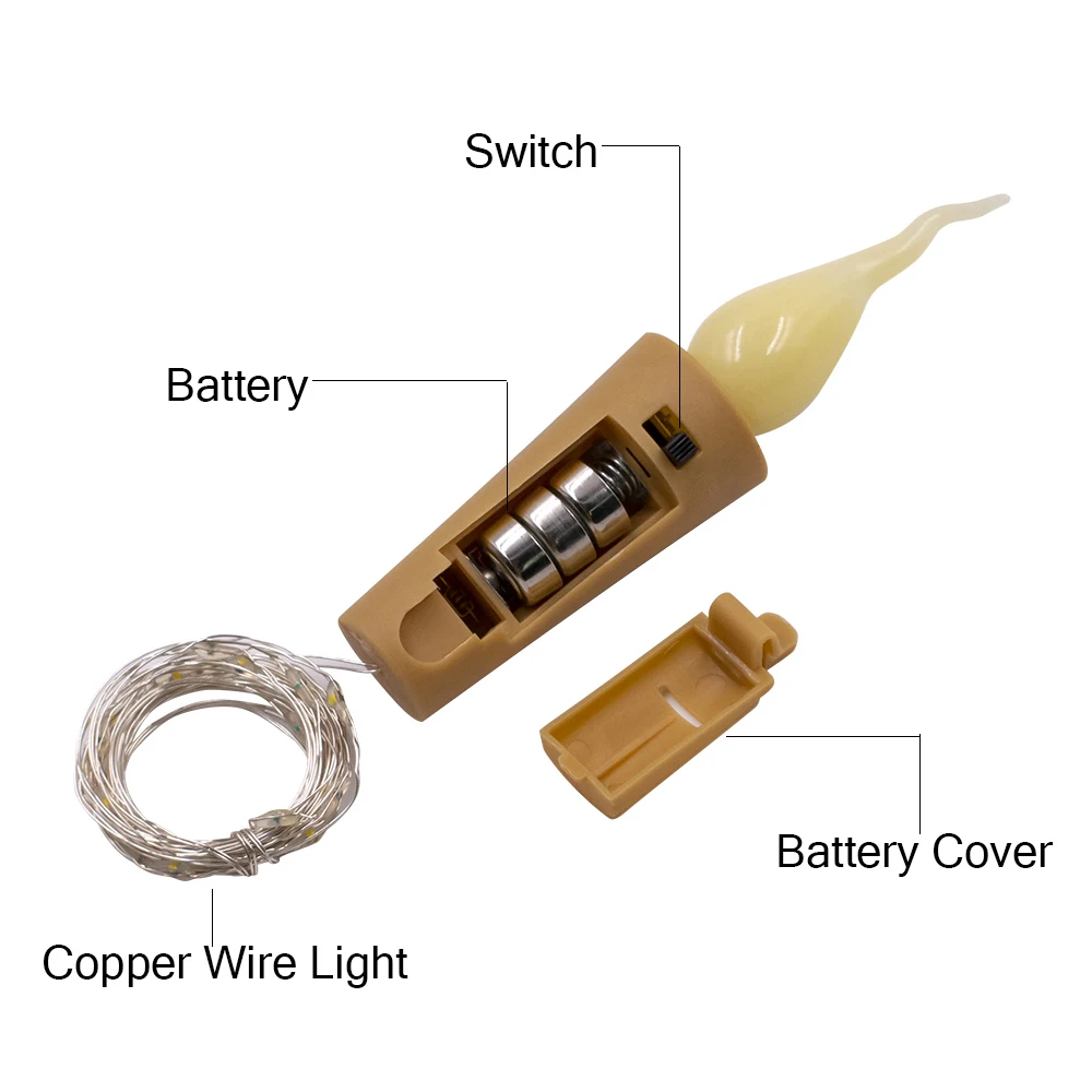 Новые 6/10 шт светильники в форме винных бутылок 2 м 21 светодиодные бутылки пробки