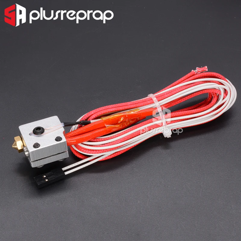 V5/V6/V6Volcano J head Hotend нагревательный алюминиевый блок + термистор с 2 контактами