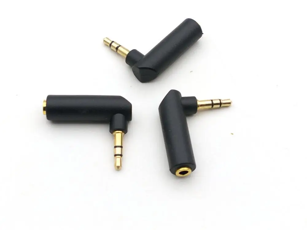 100 шт. Позолоченный разъем 90 градусов 3 5 мм стерео | Обустройство дома
