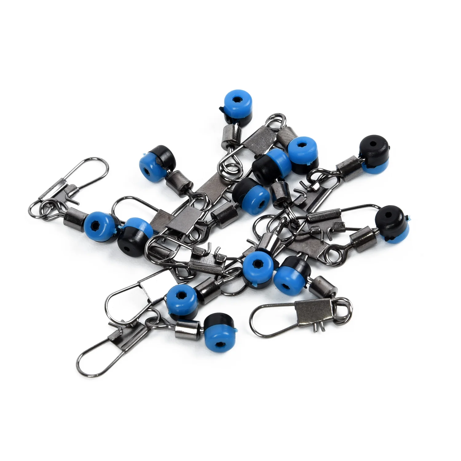 

100pcs Plastic Hard Swivel Interlock Snap Fishing Swivel Snaps Tools Supplies