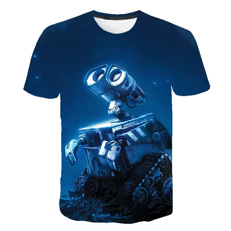 

Summer Movie Men and Women Fashion 3D T-shirt Street Men and Women Couple Short Sleeve Parent-child Shirt Space Technology