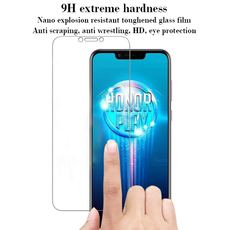 3pcs honor play tempered glass for huawei honor play 6 3 cor l29 screen protector glas hauwey honor play protective satfy film free global shipping