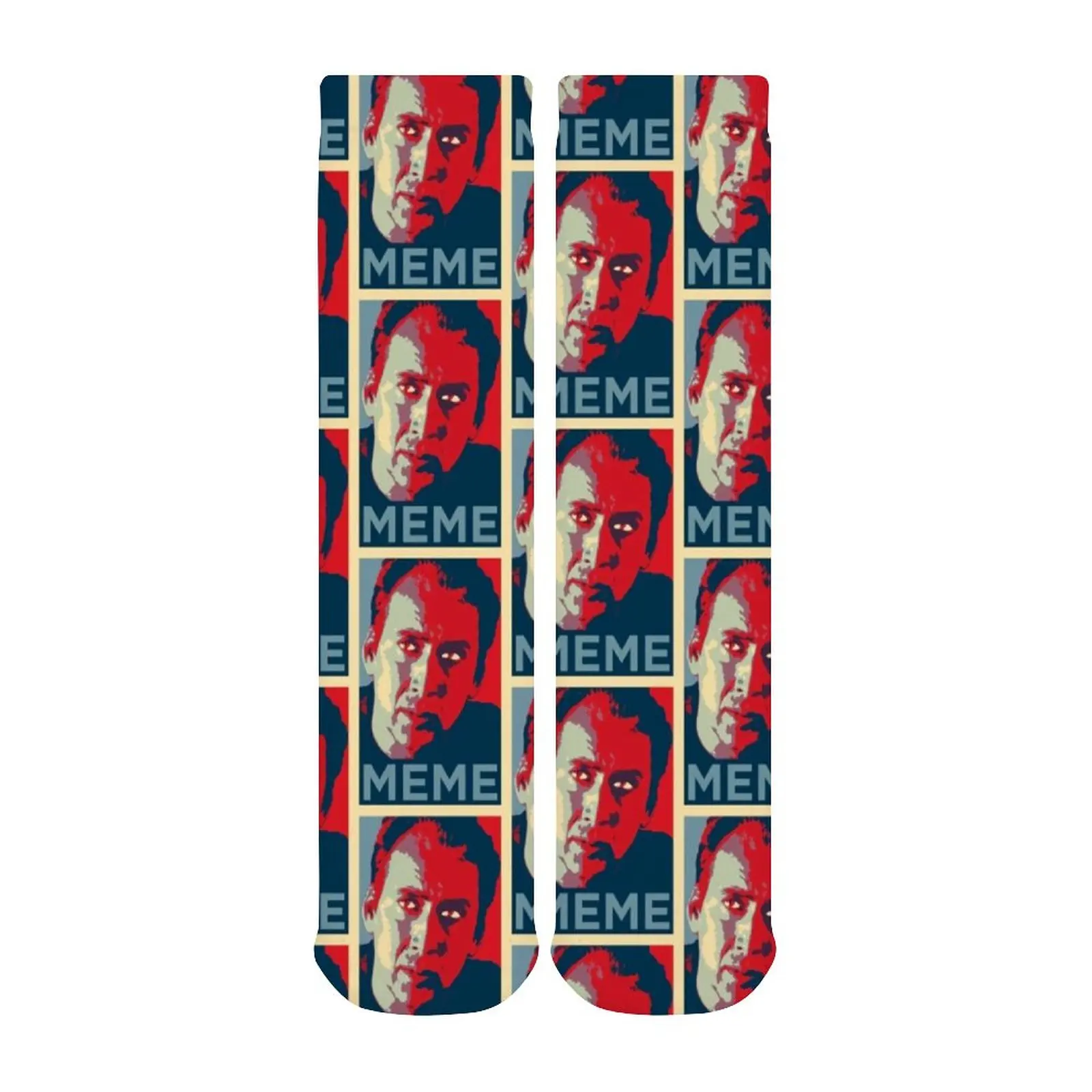 

Nicholas Cage Socks Large Chemical Fiber Colored Stockings Pictures Male Anti Skid Autumn Socks