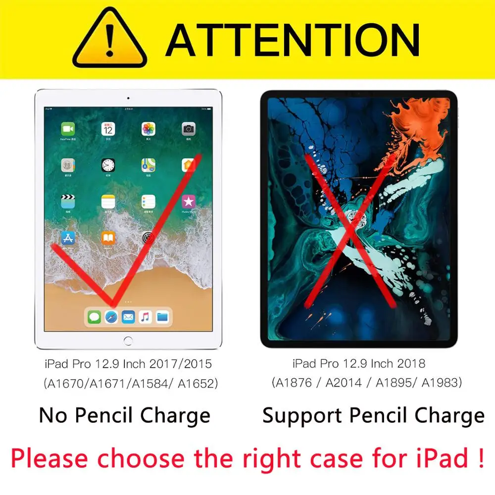 WOW чехол-карандаш, чехол s для iPad Pro 12,9 /, кожаный защитный чехол на заднюю панель для iPad Pro 12,9, 1-го/2-го поколения