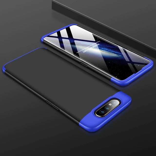 Чехол для samsung Galaxy A80, роскошный защитный противоударный чехол для телефона, чехол для samsung A80 SM-A805F - Цвет: Blue Black