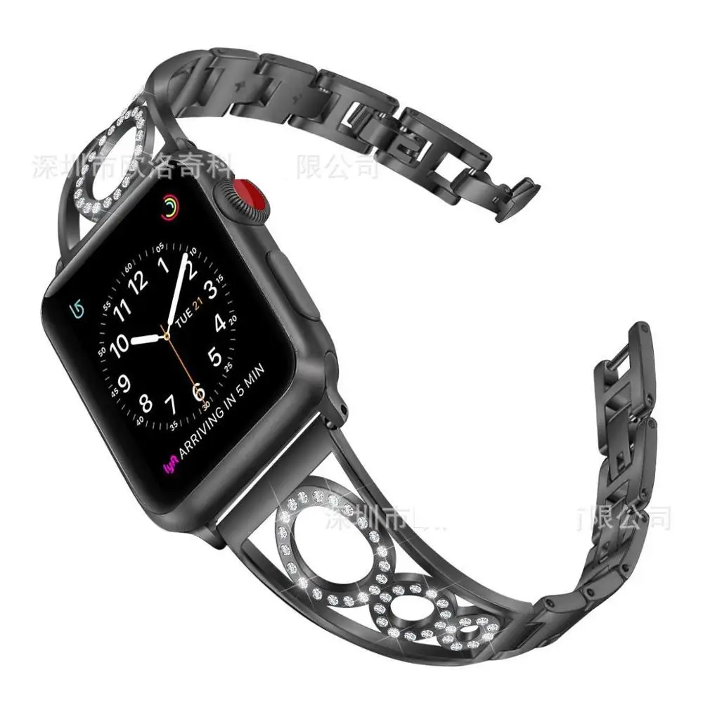 Apple Watch Band Chain браслет из нержавеющей стали сменные браслеты для Series3 2 серии 1 38 мм 42