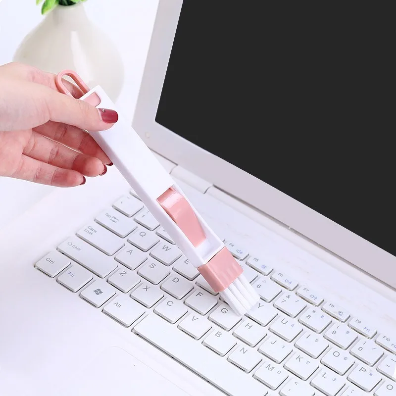 

1Pc Washable Window Cleaner Microfiber Dust Cleaner Brush For Venetian Air Conditioner Car Window Groove Dust Cleaning Tool