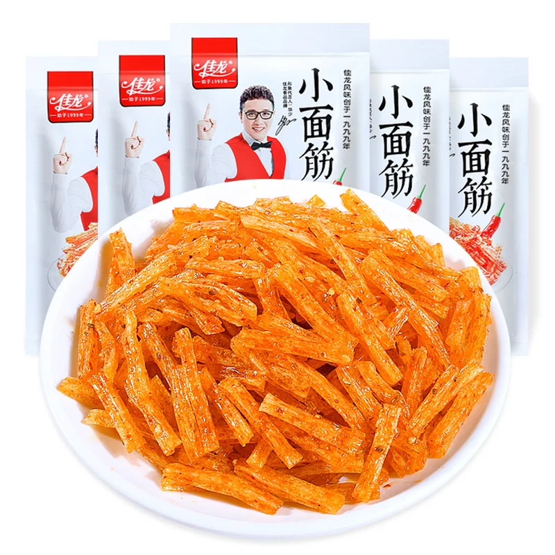 

Small gluten 22gx15 packs net red spicy strip snack spree, spicy bean curd childhood big knife meat 8090 post-80s vegetarian mea