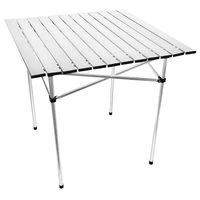 outdoor camping table aluminum folding bbq table for 4 6 people adjustable tables portable lightweight simple rain proof desk