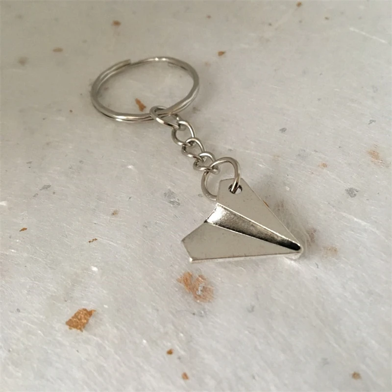 

Airplane Aeroplane Paper Plane Keyring Keychain Unisex Cool Plane Keychain