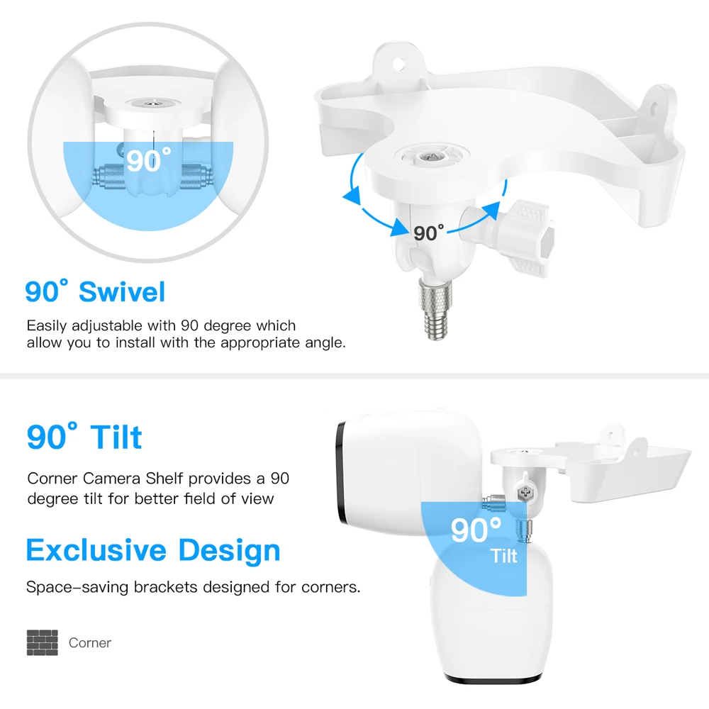 Угловой Кронштейн для камеры монитора наружная подставка угловой кронштейн