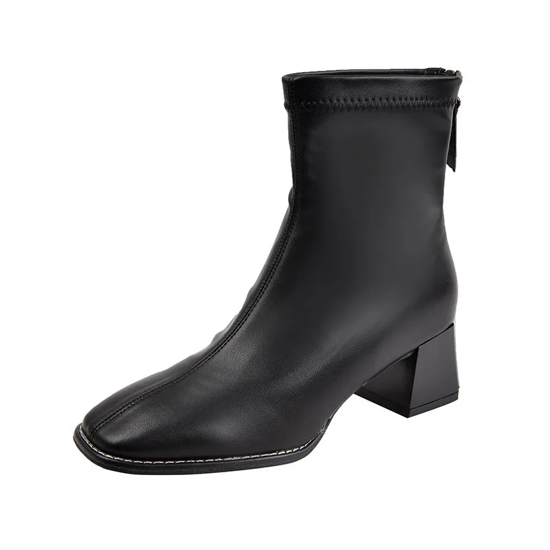 Women's Ankle Boots Flat Heels Women's Winter and Autumn Shoes Daily Short Boots Women's Shoes Size 35-40