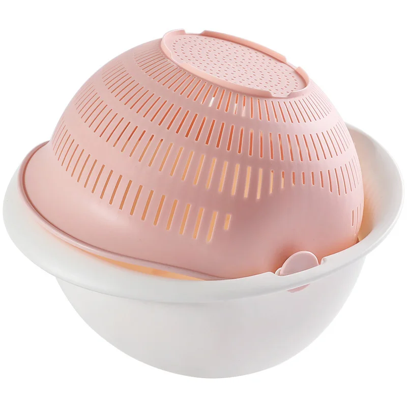 Корзина для мытья риса с двойным сливом дуршлаг миска кухни фильтр лапши овощей