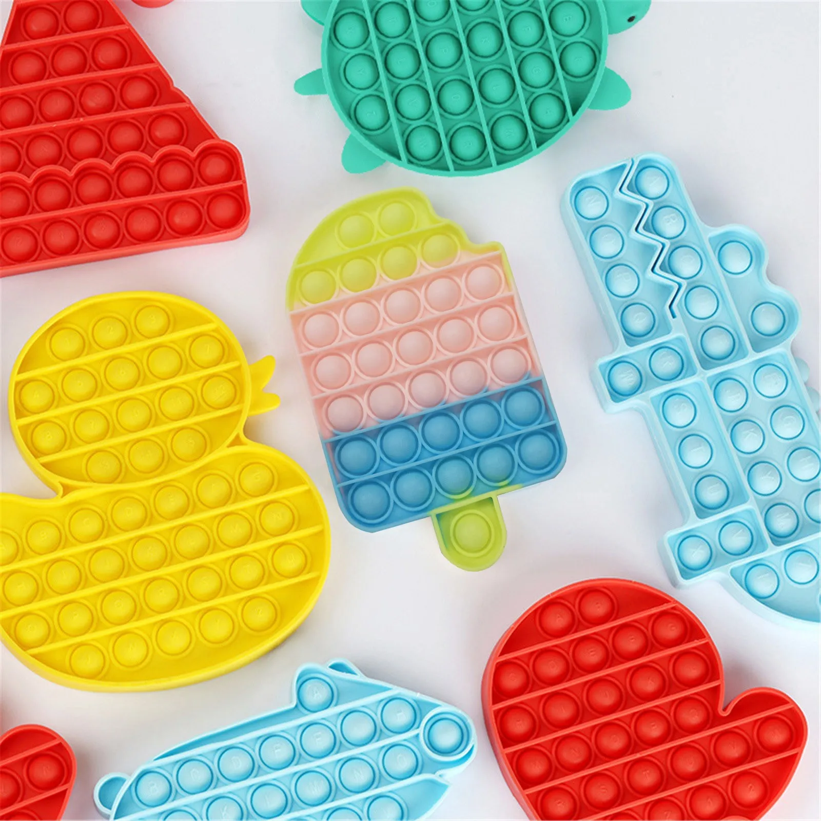 

Stress Relief Toys Push Bubble Fidget Sensory Toy Autism Special Needs Stress Reliever Decompression Fidget Toys 2021 Hot