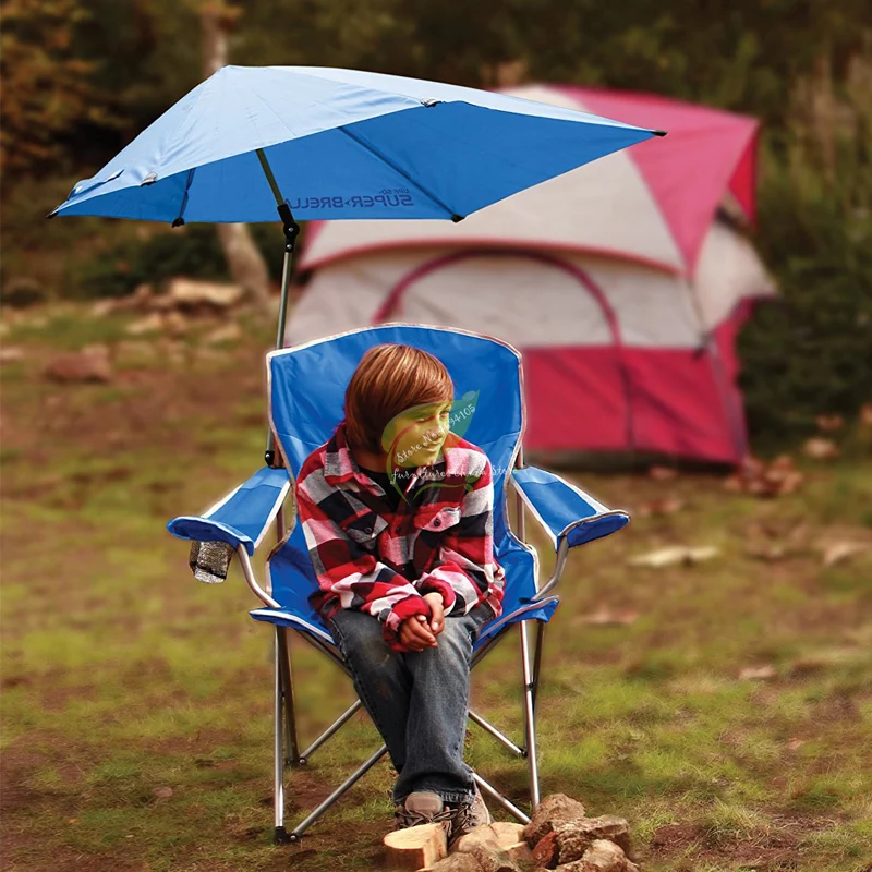 구매 야외 레저 낚시 의자, 휴대용 접이식 양산 비치 의자, 여행 캠핑 의자 우산 파티오 가구 의자
